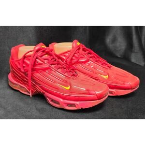 Nike TN Air Max Plus Tuned Air Red & Yellow Sneakers Shoes